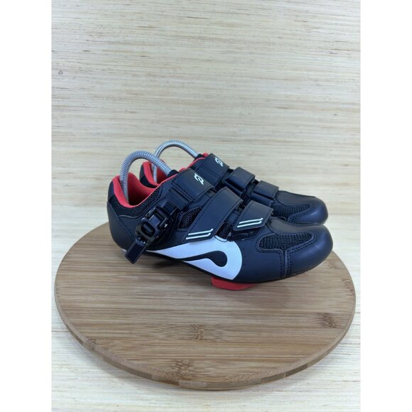 Peloton Black Leather Cycling Shoes Unisex Size 40 US Womens 9 Mens 7 - Picture 3 of 7